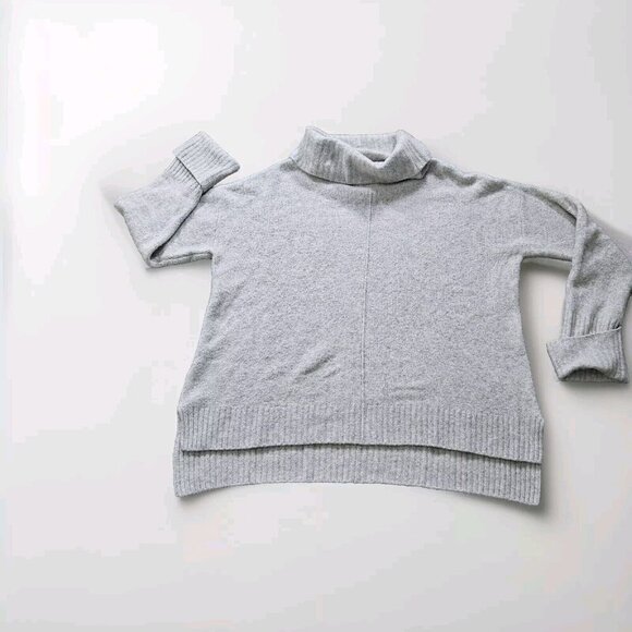 Cynthia Rowley Sweater Womens L Gray LS Shawl Collar Cottagecore Wool Blend Soft - Picture 1 of 12